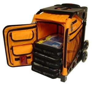 orange first aid kit