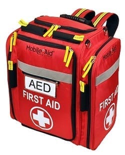 MobileAid AED and First Aid Supplies Backpack