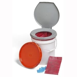 LifeSecure Store-A-Potty 72-Hour Emergency Toilet Kit & Storage Bucket